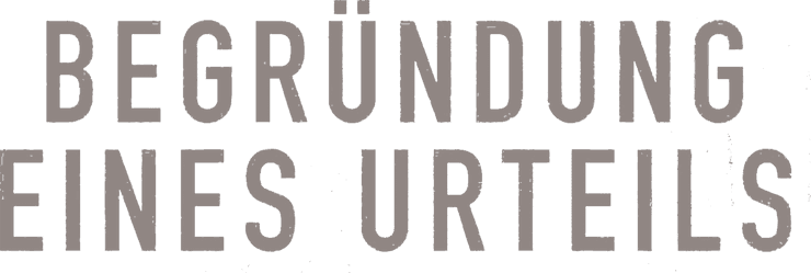 Begründung eines Urteils